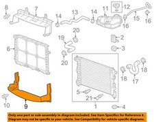 GM OEM 12-18 Sonic Cooling Radiator Components-Lower Baffle 95961450