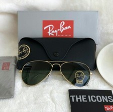 New Ray-Ban Aviator Pilot RB3025 Green G15 Sunglasses 58mm