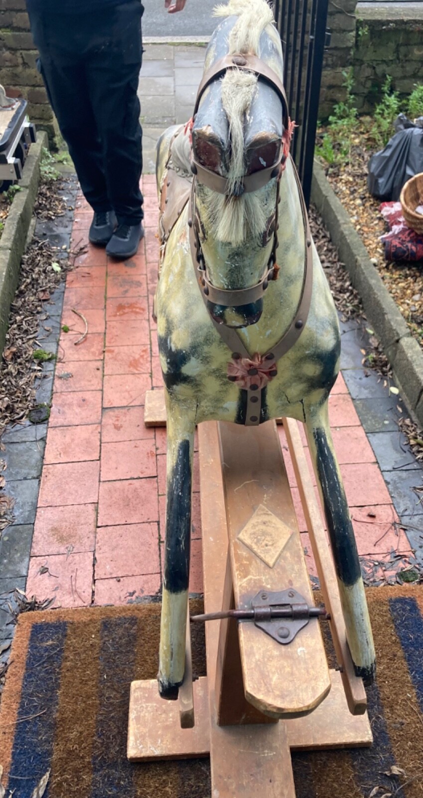 Large Authentic Antique / Vintage Rocking Horse By Collinsons eBay