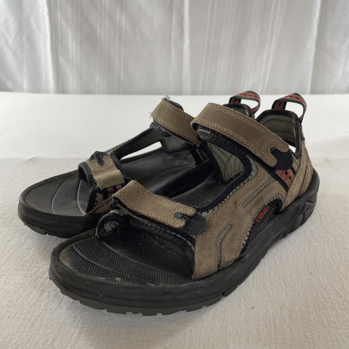 TEVA Sandals Shoes Tan 6758 ShocPad Trail Sport Hiking Mens 