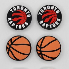 NBA Toronto Raptors Basketball Team For Crocs Shoe Charms - 4 Pieces
