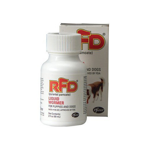 RFD LIQUID WORMER For Puppies and Dogs 2 oz Dog Dewormer Roundworm