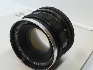 SERVICED MINOLTA AUTO 55mm F2 Rokkok-PF *8 BLADES* SR/MD + Cap + FILTER