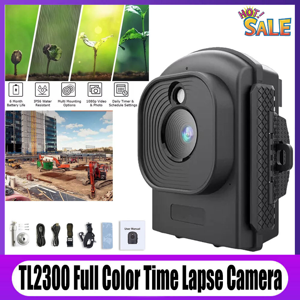 TL2300 Full Color 1080P Time Lapse Camera LED Low Light Digital