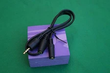 Wlan 3.5mm (1/8") TRRS Male Plug to 2x Female Stereo Audio Y- cable Splitter.