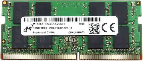 Micron MTA16ATF2G64HZ-2G6E1 - 16GB DDR4-2666V (PC4-21300) SO-DIMM Notebook RAM