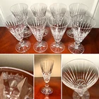 Set 8 Vintage WATERFORD CRYSTAL Maeve/Tramore Champagne Glasses Flutes IRELAND