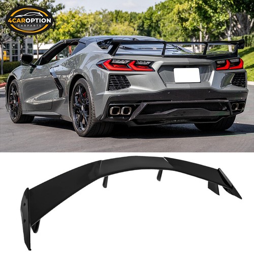 2020+ Chevrolet Corvette C8 - Rear Trunk Spoiler Wing - Gloss Black