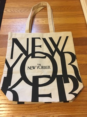 THE NEW YORKER Tote Bag MAGAZINE Cotton 