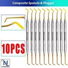 Composite Filling Spatula  Plugger Titanium Gold Color Dental Restorative Tools