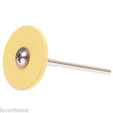 EDENTA YELLOW RUBBER-BOND DIAMOND POLISHING WHEEL MIRROR FINISH