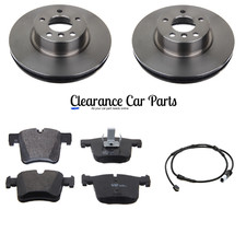 PARA BMW X1 X3 E84 2.0 DIÉSEL GASOLINA DISCOS DE FRENO DELANTEROS Y PASTILLAS + SENSOR 2009 16