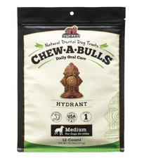 Redbarn Pet Products Chew-A-Bulls Hydrant Dog Chew 12 ct Medium