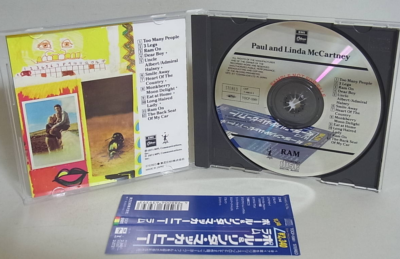 PAUL & LINDA MCCARTNEY Ram 1ST PRESS PROMO JAPAN CD TOCP-5981 OBI