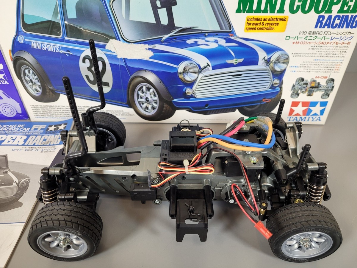 New Built Tamiya 1/10 R/C Rover Mini Cooper Racing FF M-03 New Built Tamiya 1/10 R/C Rover Mini Cooper Racing FF M-03