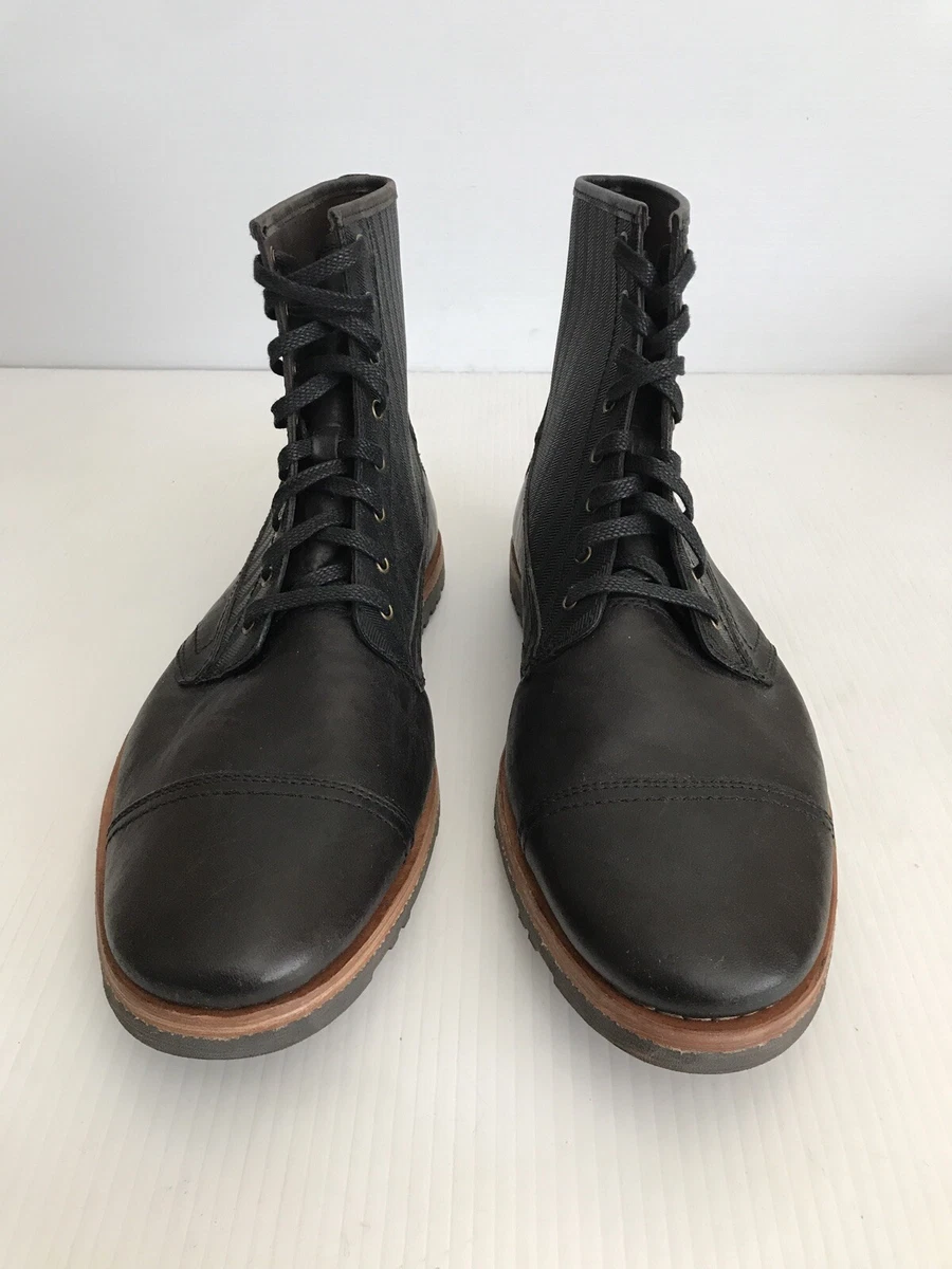 NEW Timberland Boot Company Bardstown Cap Toe Boot Black Nine Iron 12US Y4
