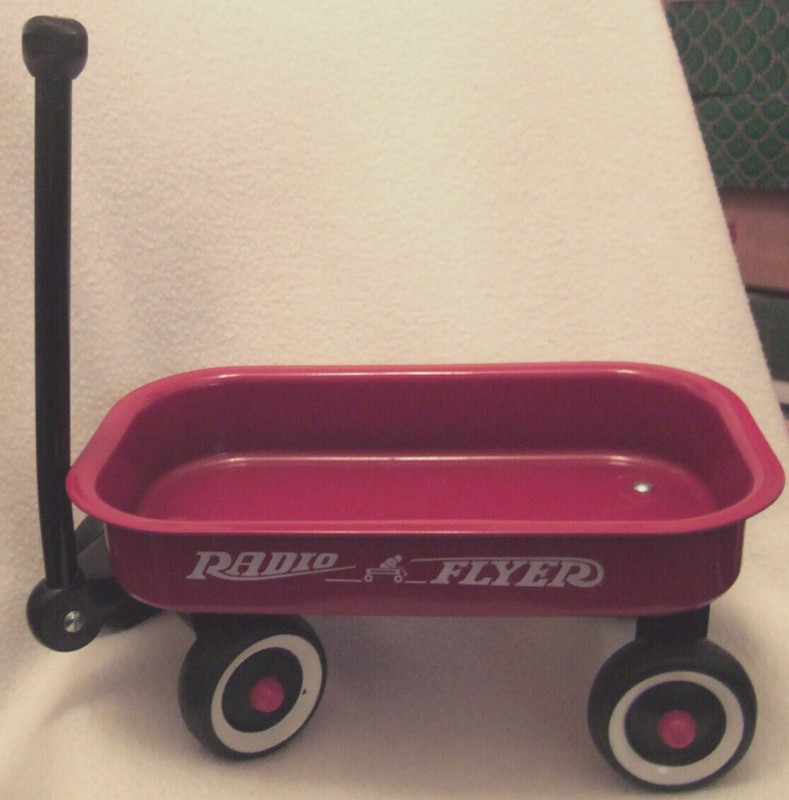 Vintage Radio Flyer Red Wagon - Toy 13" long by 7.5"