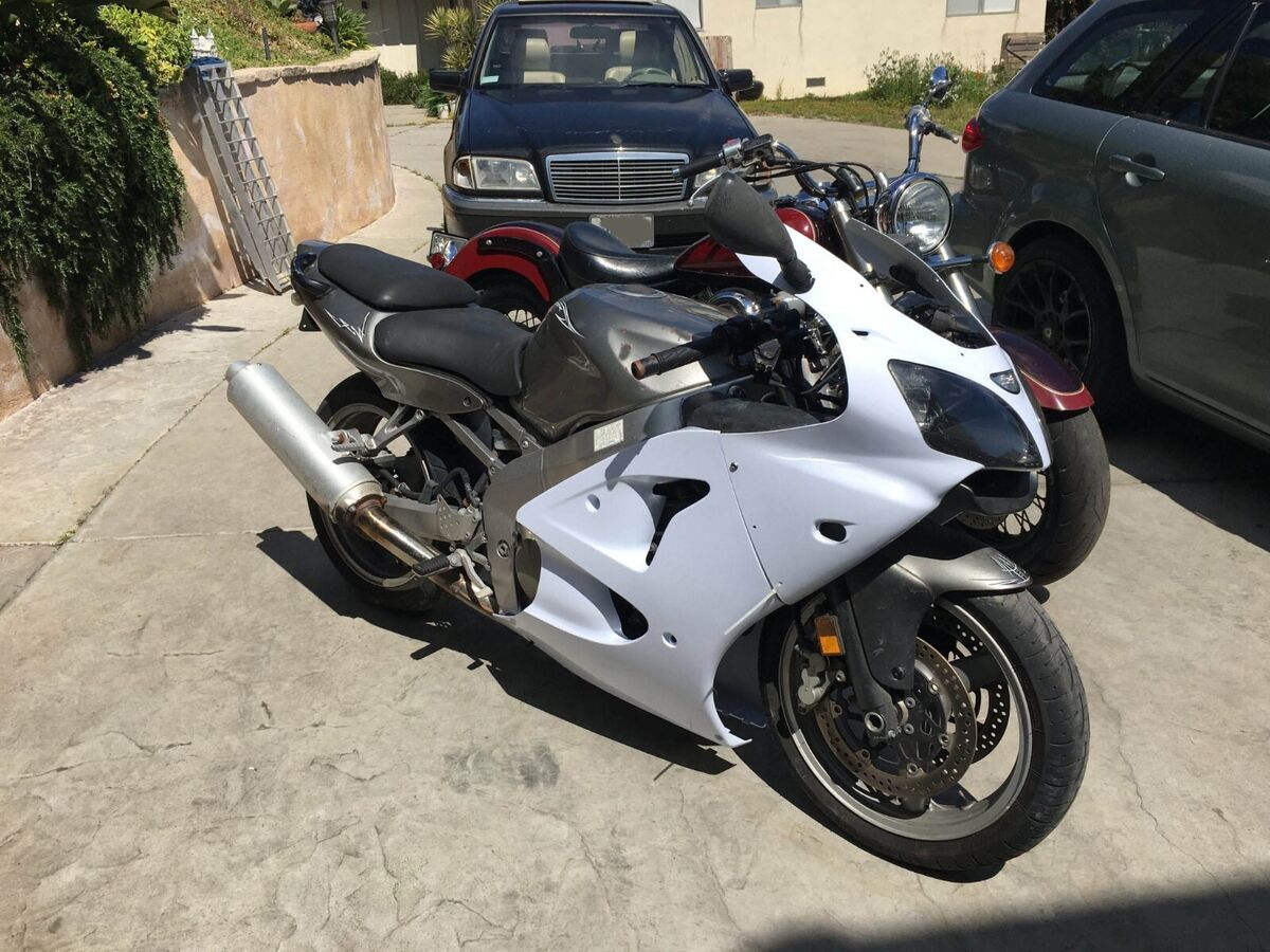 Unpainted White Fairings Kit Bodywork For Kawasaki ZX6R 2000 Unpainted White Fairings Kit Bodywork For Kawasaki ZX6R 2000