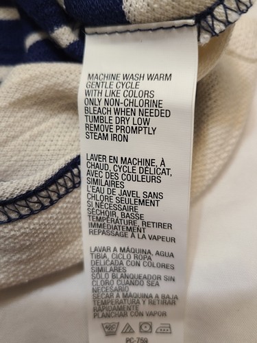 Van Heusen Nen's Blue Striped Collared Polo Shirt Sz Med - Picture 9 of 11