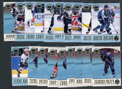 1999-00 PACIFIC DYNAGON ICE CHECKMATES AMERICAN INSERT LOT (21) *6251