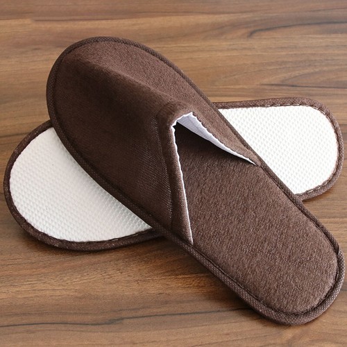 Disposable Slippers Men Women Hotel Travel Spa Portable Home Flip Flop Simple - Picture 4 of 26
