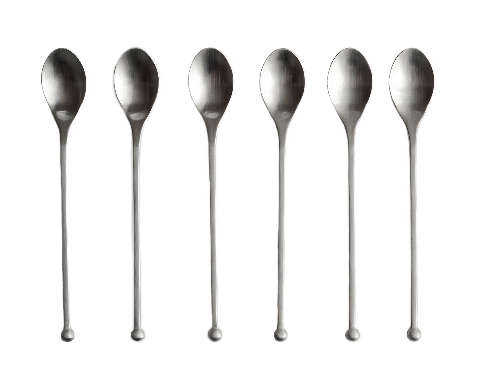 Tea Modern Iced Teaspoon Cocktail, 6 Piece Set, gloss
