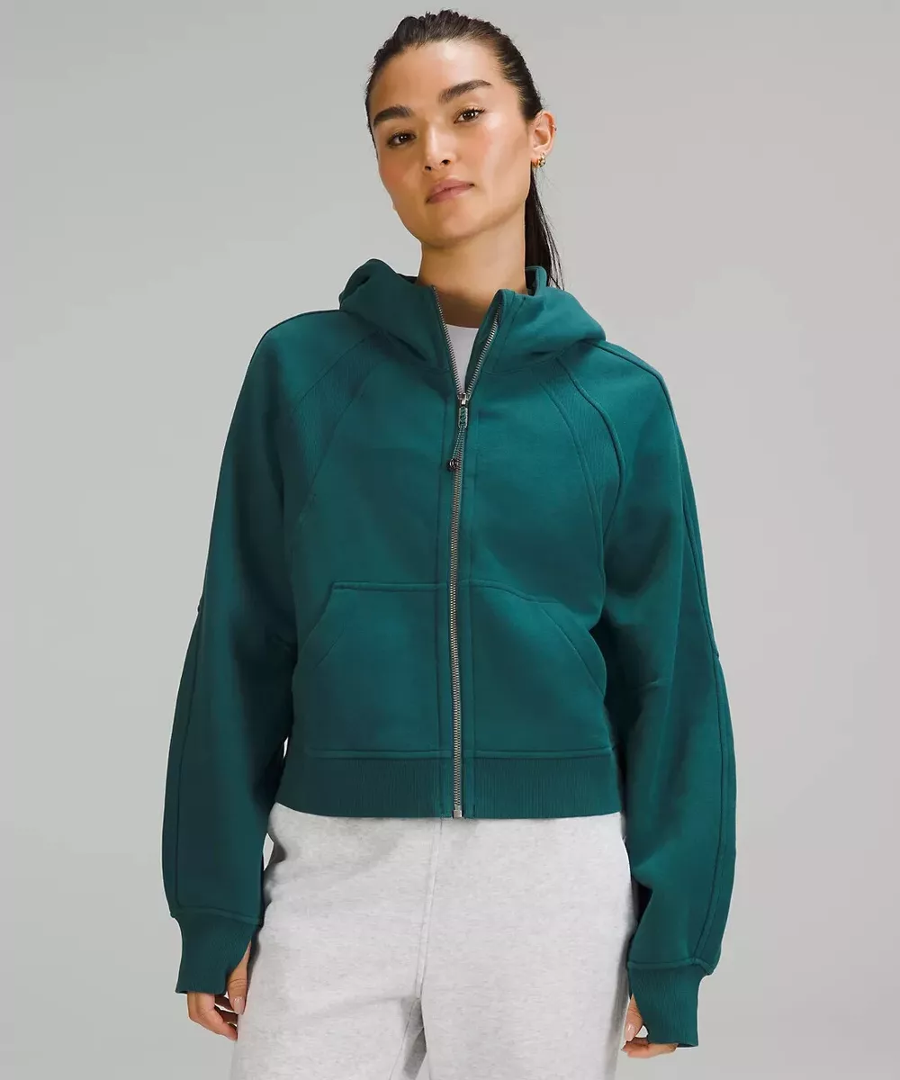 NWT Lululemon Scuba Oversized Full Zip Hoodie XS/S Green Jasper LW3EOZS  -package