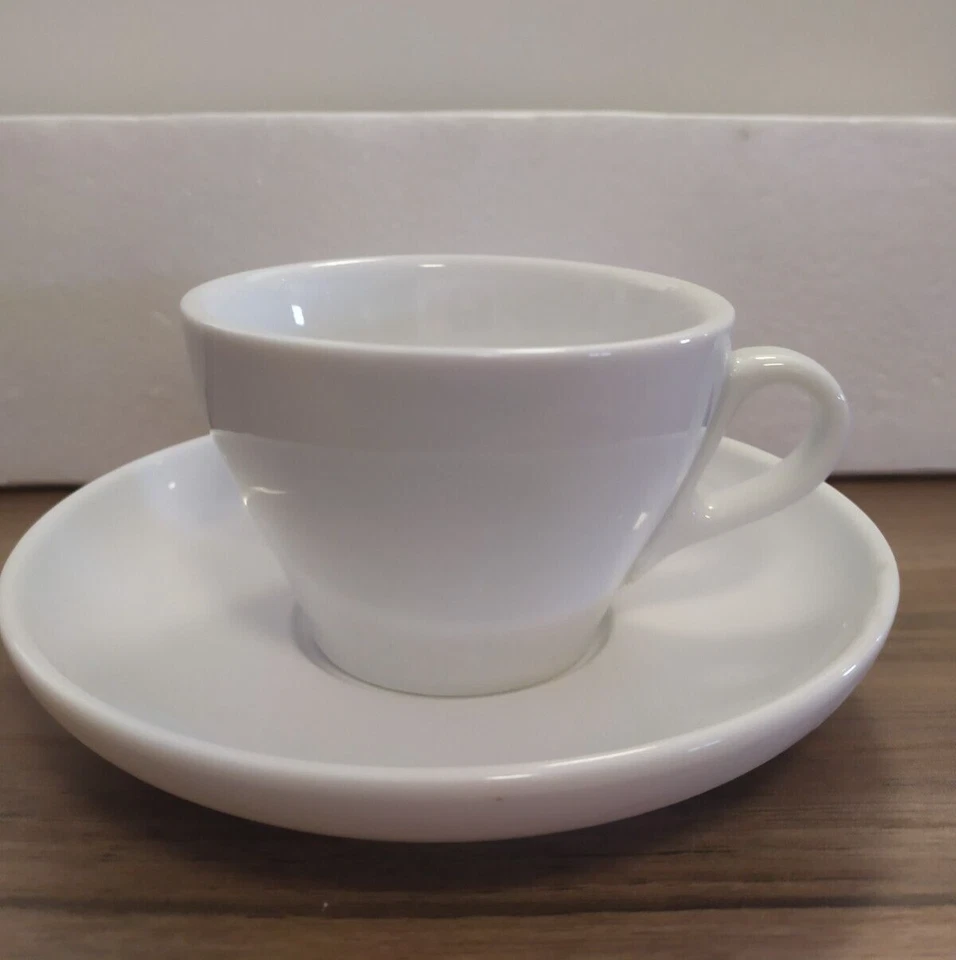 Set 6 Tazze Da Colazione Cappuccino Con Piattino RGG Coffee Line Porcellana - Immagine 3 di 4