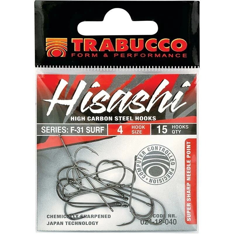 AMI MUSTAD Serie 92553S-S – Occhiello Storto (Amo Pesca Per Palamiti, Traina, Surf)