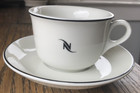 Nespresso Logo Porcelain Espresso Coffee Cup and Saucer Made in Germany