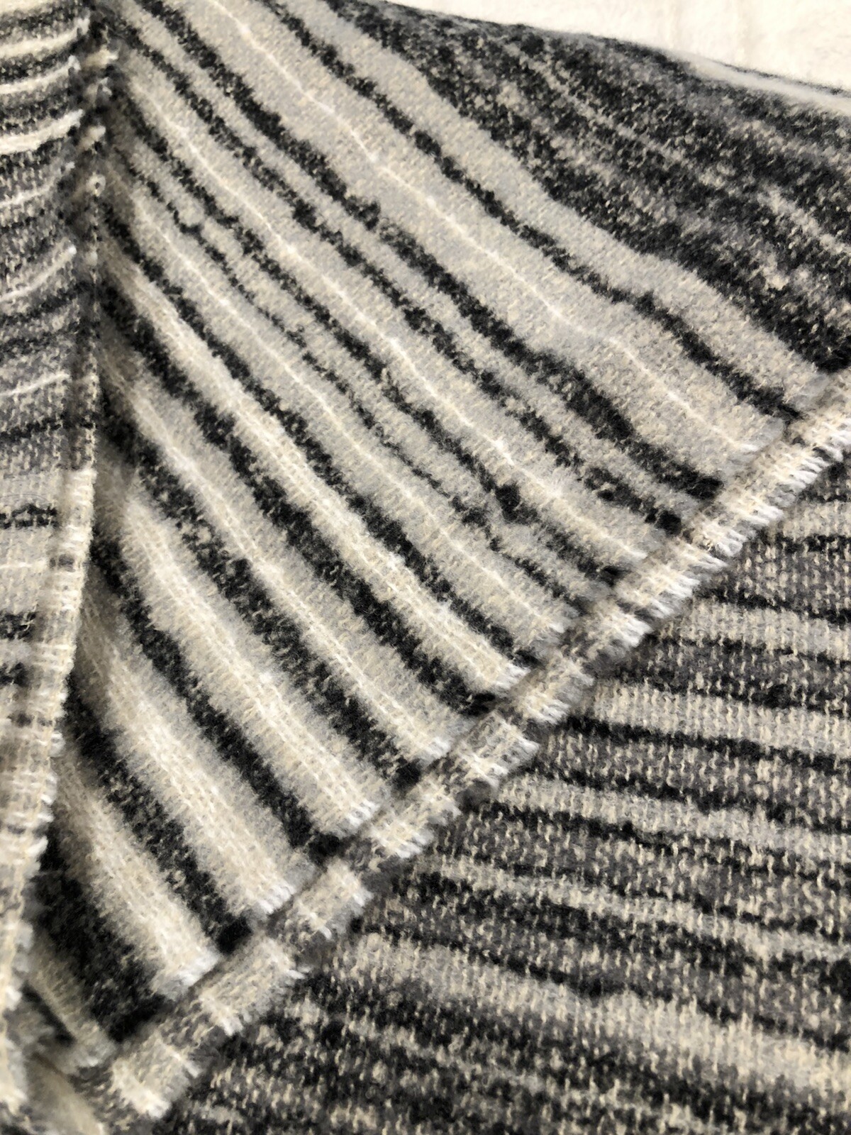 Anthropologie Renee's NYC Accessories Gray White Black Scarf Soft