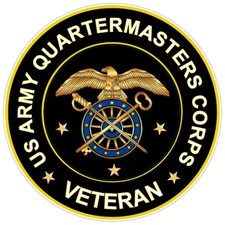 US Army Quartermaster Corps Veteran Bumper Sticker Vinyl Soldier Decal 5"