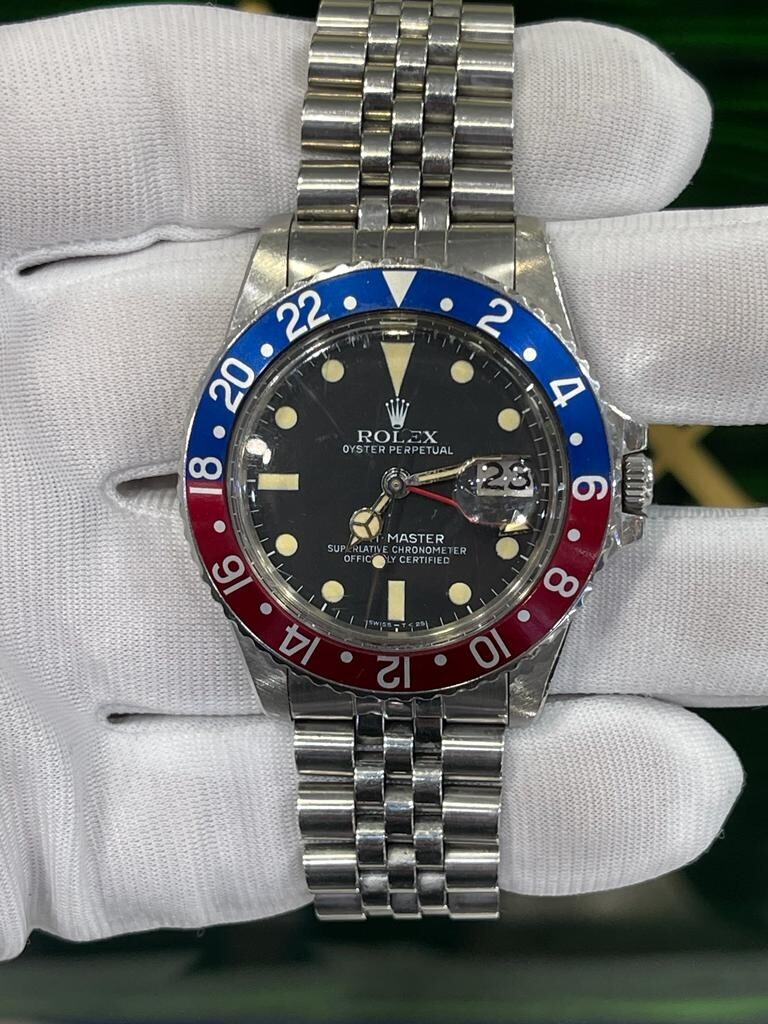 Rolex GMT Master 16750 Box, Papers, green Tag & Original