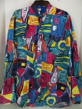 Vtg Roper Western Band Collar Rodeo Rockabilly Custom Design USA Made Mens Sz L