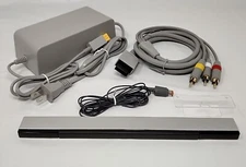 AC Power Adapter + AV Cable + Sensor Bar Set For Nintendo Wii U