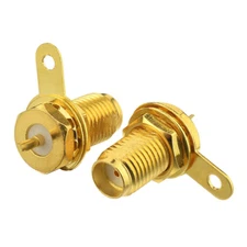 40pcs SMA Female Panel Mount & Bulkhead Nut and solder cup Terminal RF connector