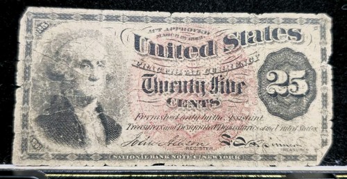 1863 U. S. 25 Cent Fractional Bill