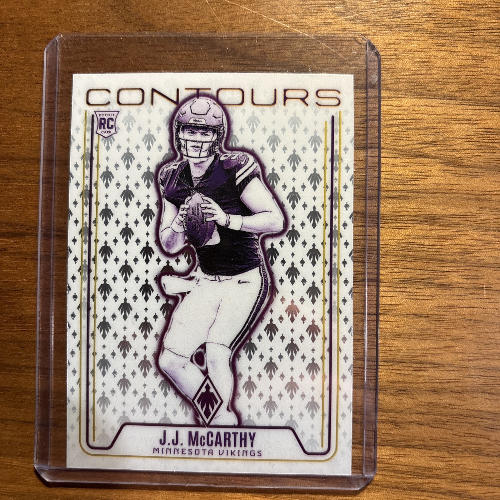 2024 Panini Phoenix - Contours J.J. McCarthy #CON-JMY Wave (RC)