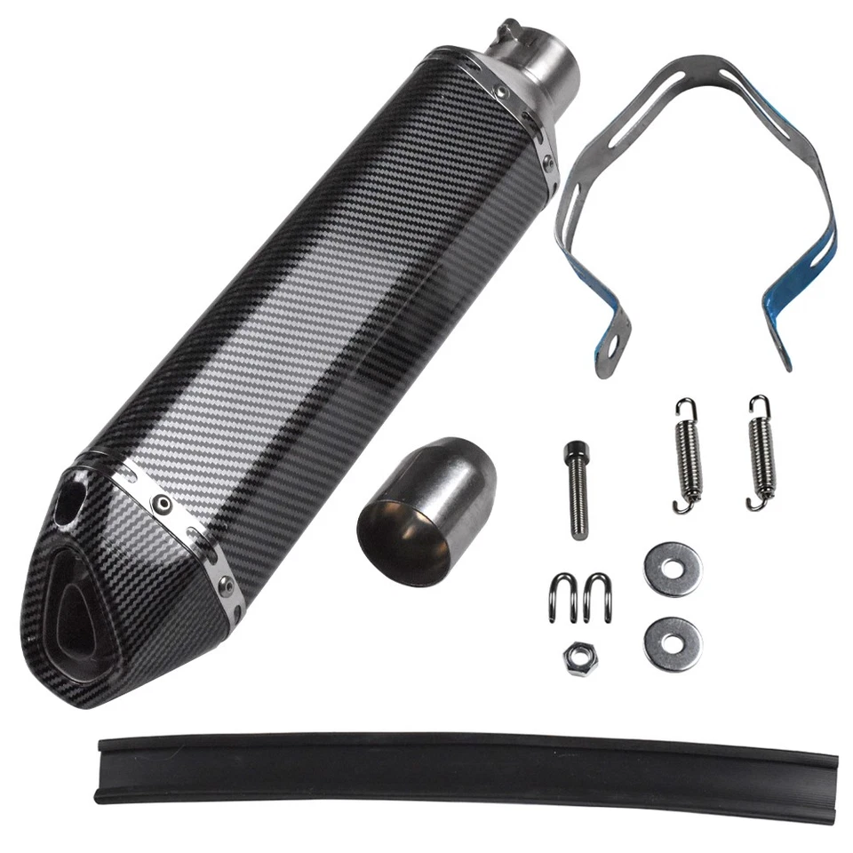 Универсальная насадочная труба глушителя выхлопной системы мотоцикла квадроцикла глушитель DB 470 мм - Изображение 2 из 4