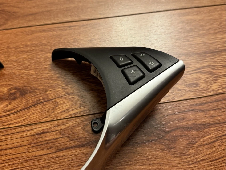 OEM 2008-2010 BMW E60 535i 550i 650i volante moldura botones plata Foto 4 de 4