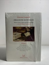 Giacomo Leopardi  Zibaldone di pensieri Edizione su indici tematici