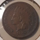 1880 Indian Head Cent 1c Philadelphia Mint US coin (57e-13377/RBY)
