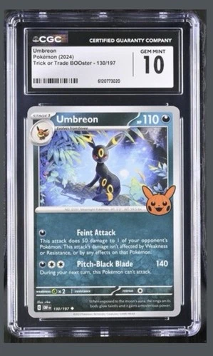 Umbreon 130/197 Trick or Trade 2024 Regular CGC Gem Mint 10