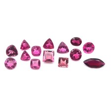 Natural Pink Tourmaline Mix Cut Loose Gemstone Lot 41 Pcs 3-4 MM 8 CT