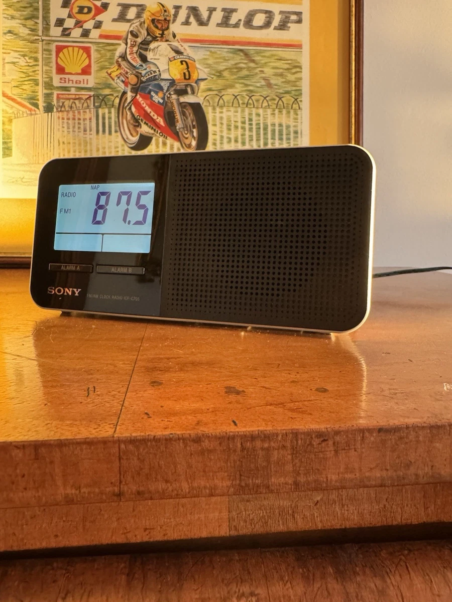 RELOJ RADIO DESPERTADOR SONY DREAM MACHINE RADIO AM/FM ICF-C705 JACK LINE-IN