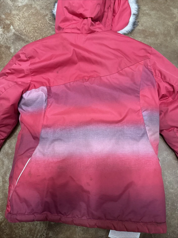 Chaqueta acolchada ZeroXposur azul de piel sintética talla 10/12 Parka abrigo con capucha para niñas Foto 4 de 4