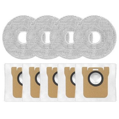 Replacement Mop Cloth and Dust Bags Set for Xiaomi 5 OV31GL For Mijia 5 COV42CN