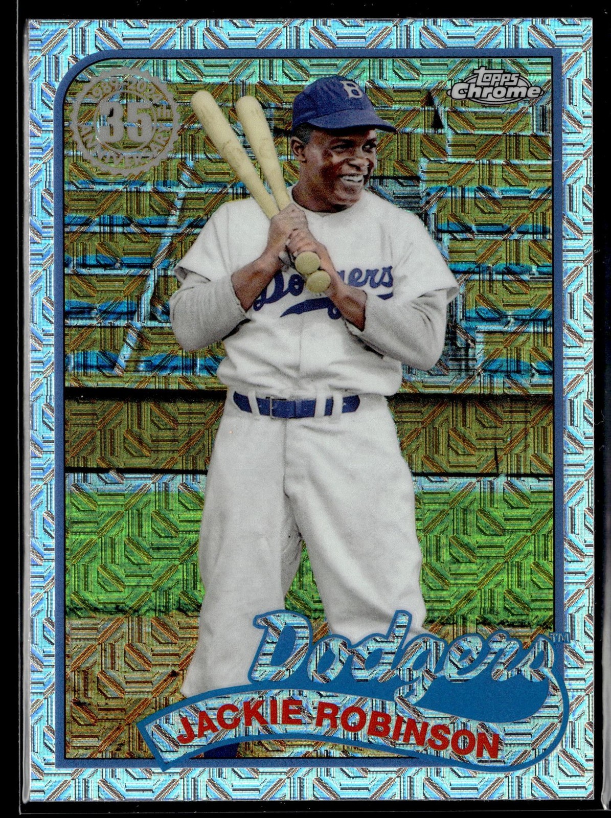 2024 Topps Chrome #2T89C-67 Jackie Robinson 1989 35th Anniversary Silver Pack