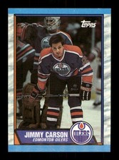 127 Jimmy Carson 12 Oilers 1989 NHL Topps Hockey Sports Trading Card
