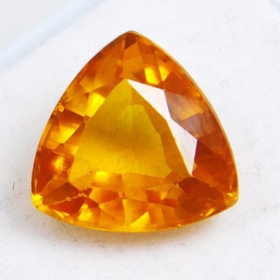 5.00Ct Zertifiziert Natürlich Orange Gelb Painite Trillon Schnitt Locker Gem Aus